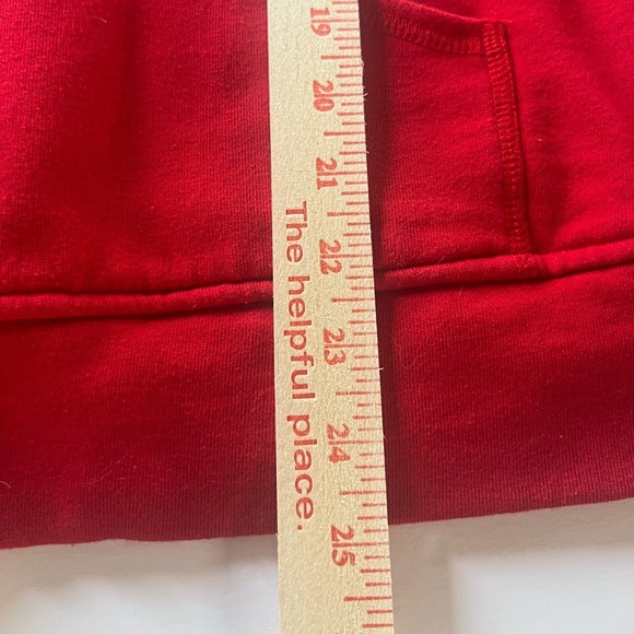 Vintage Y2K Quacker Factory red gold stars embroidered flags zip up hoodie sz 1X - Picture 12 of 15